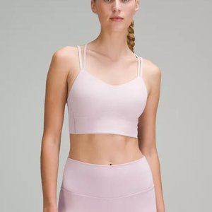 Lululemon Like a Cloud Longline Bra Light Pink 6
